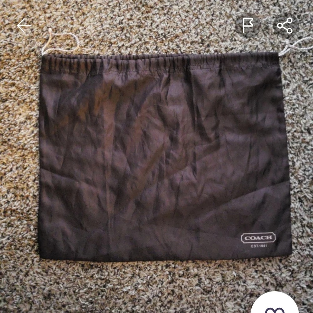 Coach dust bag